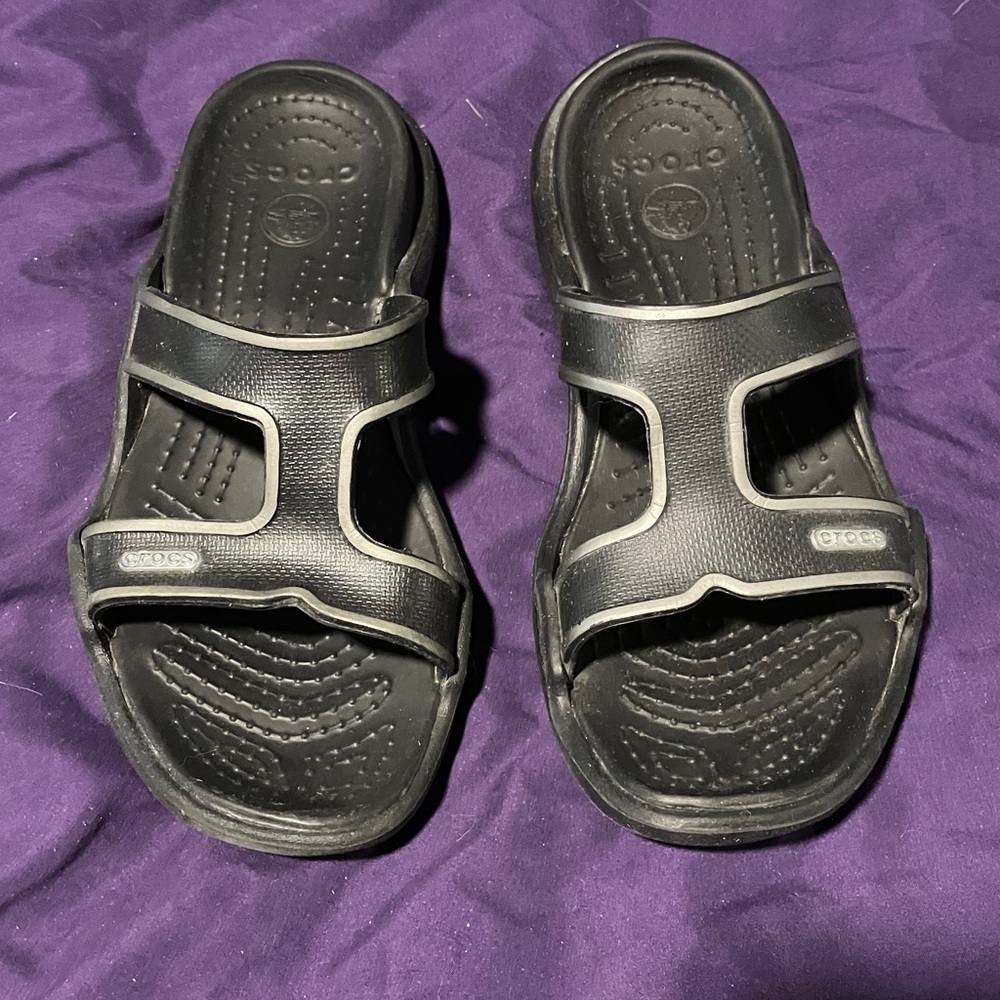 CROCS Black Slide Sandals